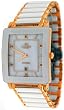 Oniss #ON604-MG7 Men's Prezioso-D White Ceramic Collection Watch with Gold Trim