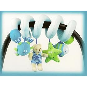 Spiral Baby Rattle Toy, Sea Collection - blue by Sea Collection