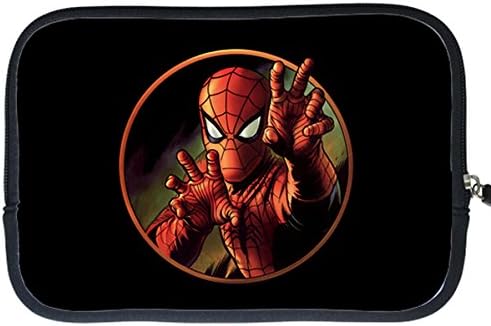 Spider Man Print Neoprene Laptop Notebook Sleeve Case Cover Zipper Sleeve for Kindle Fire