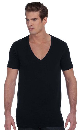 Bella Canvas Unisex Jersey Short-Sleeve Deep V-Neck T-Shirt - BLACK - XS 
Bella Canvas Unisex Jersey Short-Sleeve Deep V-Neck T-Shirt - BLACK - XS