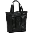 Handle II Leather Tote Black