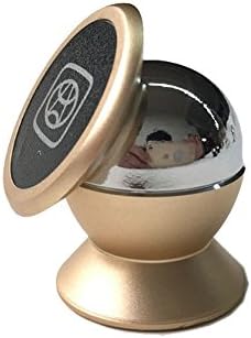 Magnetic Phone Mount Car Mount Holder Magnetic Cell Phone Holder Magnetic Car Mount Phone Car Mount Rotatable Cradle Mount for iPhone,Samsung,GPS (Champagne+silver)