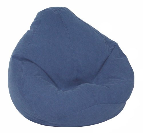 Bean Bag Chair Kids Large in Indigo Denim - Print and Plush - 30-1021-599