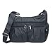 Volganik Rock Shoulder Bag Corss-body Purse Waterproof Nylon Handbags with Zipper for Women(8981_Gray)