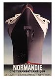 Normandie by A.M. Cassandre Art Print Poster 16 x 20