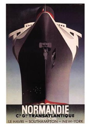 Normandie by A.M. Cassandre Art Print Poster 16 x 20