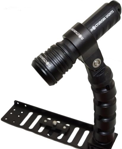 Nocturnal Lights M700i 700 Lumen Compact Underwater Camera Tray Setup with 8" Tray + 8" YS Flex Arm