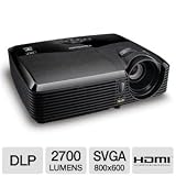 ViewSonic PJD5133 SVGA DLP Projector - HDMI, 2700 Lumens, 3000:1 DCR, 120Hz/3D Ready, Speaker