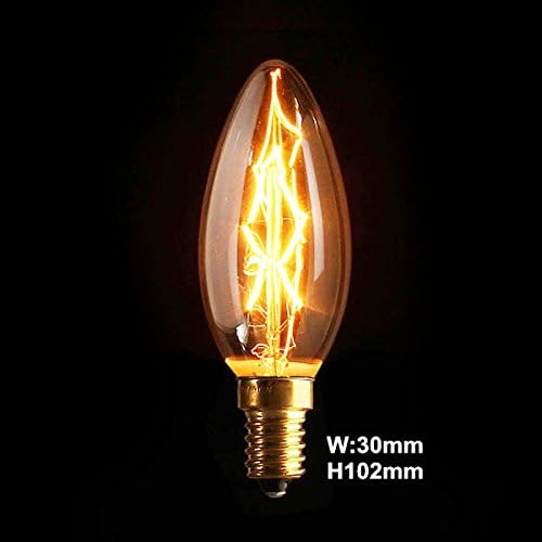 40watt, 220v, E14 Candle 7anchore, Teardrops Screw Retro Industrial Vintage Filament Edison Light Bulb Lightbulb