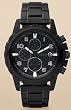 Fossil #FS4646 Men's Black IP Stainless Steel Dean Chronograph Watch