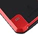 Lentenda Waterproof Shockproof Aluminum Gorilla Metal Cover Case for Galaxy S5 Love Mei (red)