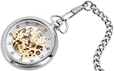 Mechanische Taschenuhr, hochglanzpoliert. 48 Stunden Gangreserve Damen