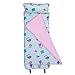 Wildkin Original Nap Mat, Features Built-in Blanket and Pillow, Perfect for Daycare and Preschool or Napping On-The-Go, Olive Kids Design â€“ Birdie