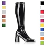 Produkt-Bild: GOGO-300, Schlichter Stretch-Stiefel lila Lack