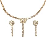 41LX36UDGXL. SL160  Romantic Gifts   Multi Color Cubic Zirconia Gold Plated Earring and Necklace Set (kns1416)