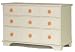 Berg Oslo 9 Drawer Dresser White/Orange