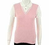 Lauren Active Golf Sweater Soft Pink/White Small Lauren Active Golf Sweater Soft Pink/White Small