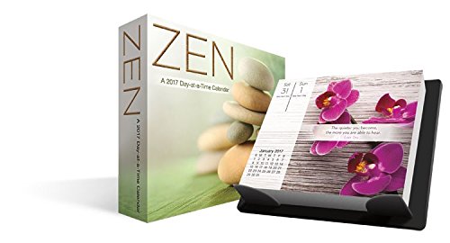 Zen Calendar 2017 -- Deluxe Day-at-a-time Zen Box Calendar Desk (6x5x2)