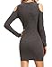 Haola Women's Long Sleeve Slim Fit Shoulder Off Sexy Party Stretch Bandage Dress