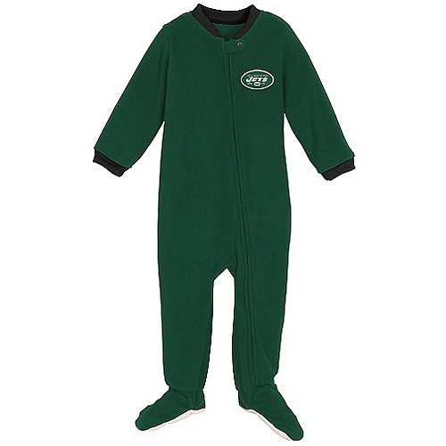 New York Jets Infant Green Fleece Footed Sleeper (24 Months)