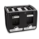 Oster TSSTTRWA41 4-Slice Toaster, Black