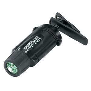 Streamlight Clipmate Flashlight, Three Green LEDs