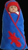 Cozyosko baby blanket wrap Navy red platypus