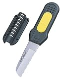 Shark Serrated Backup Dive Knife - Attaches to Hose - KF320