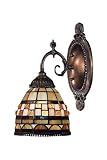 Landmark 071-TB-10 Jewel Stone Mix-N-Match 1-Light Sconce, 10-Inch, Tiffany Bronze