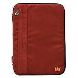 CaseCrown Faux Suede Sleeve Case (Red) for Samsung USB 2.0 8x DVD Writer External Optical Drive
