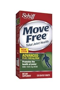Move Free Joint Health, Glucosamine Chondroitin Advanced Plus Msm, Dietary Supplement, 1500 Mg, 120 Count (240 Tablets)