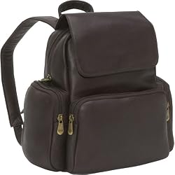 Le Donne Leather Women's Multi Pocket Back Pack Purse
