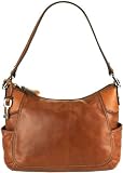 Fossil Handbag - Claudia Rain Top Zip (Color: Cognac) by FOSSIL