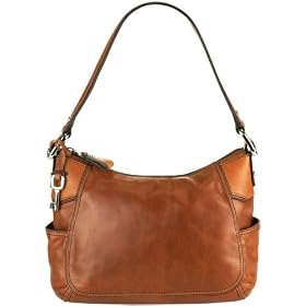 Fossil Handbag - Claudia Rain Top Zip (Color: Cognac)