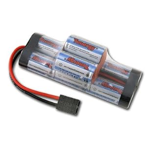 41LXR9IS8ZL. SL500 AA300  9.6V 4200mAh NEW Side by Side Double Hump NiMH Battery Pack with Traxxas Connector for traxxas bandit, stampede,and ruslter RC cars