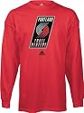 Portland Trail Blazers Adidas Primary Logo Long Sleeve T-Shirt