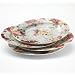 Country Rose Chintz S/4 Dessert Plates