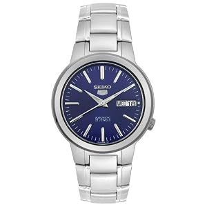 Seiko Men's SNKA05K Seiko 5 Automatic Blue Dial Stainless Steel Watch