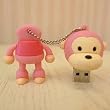 8GB Baby Monkey Affenbaby USB 2.0 High Speed Silikon Stick Pen Disk f�r Windows und MacOS gro�es Geschenk (8GB, Rosa)