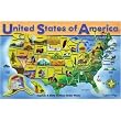 Melissa & Doug Deluxe Wooden USA Map