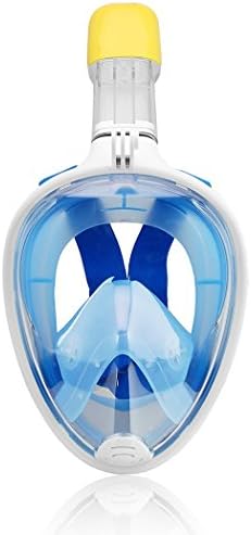 Mcoley 180 Degree Dry Full Face scuba mask, Diving mask, Snorkel Mask, Snorkeling mask for Gopro Hero Action Camera etc Water Sports