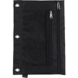 Staples; 3-Ring Pencil Pouch, Black