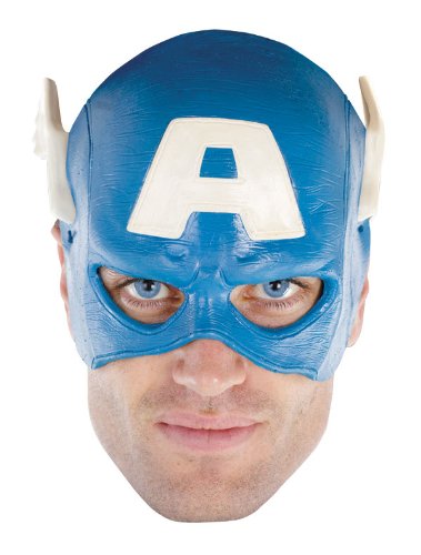  Adult Vinyl Captain America Mask - Adult Std.