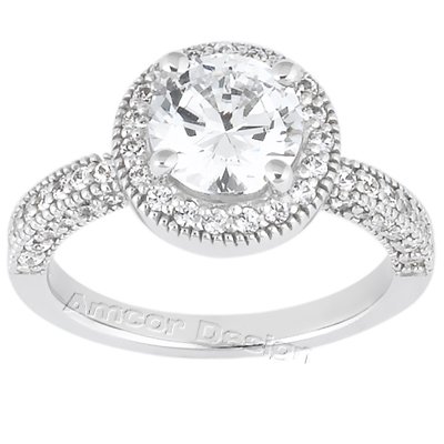 41LXXL1jqwL 14K White Gold Round Cut Diamond Promise Engagement Ring (0.75ct.tw, HI Color, SI2 3 Clarity)
