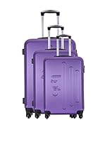 LES PTITES BOMBES Set de 3 trolleys rígidos BD-5917 (Morado)