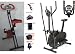 GYM MASTER Magnetic X-Bike HY5010 in RED+EXERCISE BIKE - Cross Trainer 2 In 1 /Delivery-UK MAINLAND ONLY