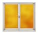 Amber Deco Tint Stained Glass Privacy Window Film - 24