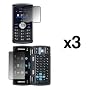 3 Pack of Premium Reusable LCD Screen Protector for LG enV 3 VX9200 [Accessory Export Packaging]