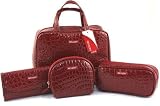 Mega lot de 4 sacs Revlon de maquillage et voyage. Rouge
