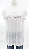 BCBG Maxazria White Peace Sign Shirt